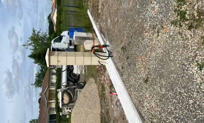 Création ou rénovation pour une entrée de maison avec portail au Bassin d'Arcachon, Bazas, Maçonnerie Jérôme Lucat