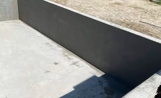 Construction d'une piscine, Bazas, Maçonnerie Jérôme Lucat