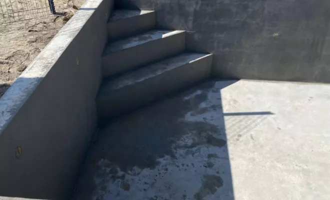 Construction d'une piscine, Bazas, Maçonnerie Jérôme Lucat
