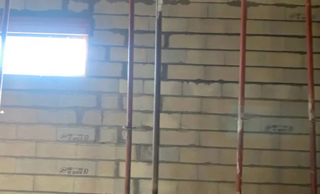 Rénovation d'une grange, Bazas, Maçonnerie Jérôme Lucat